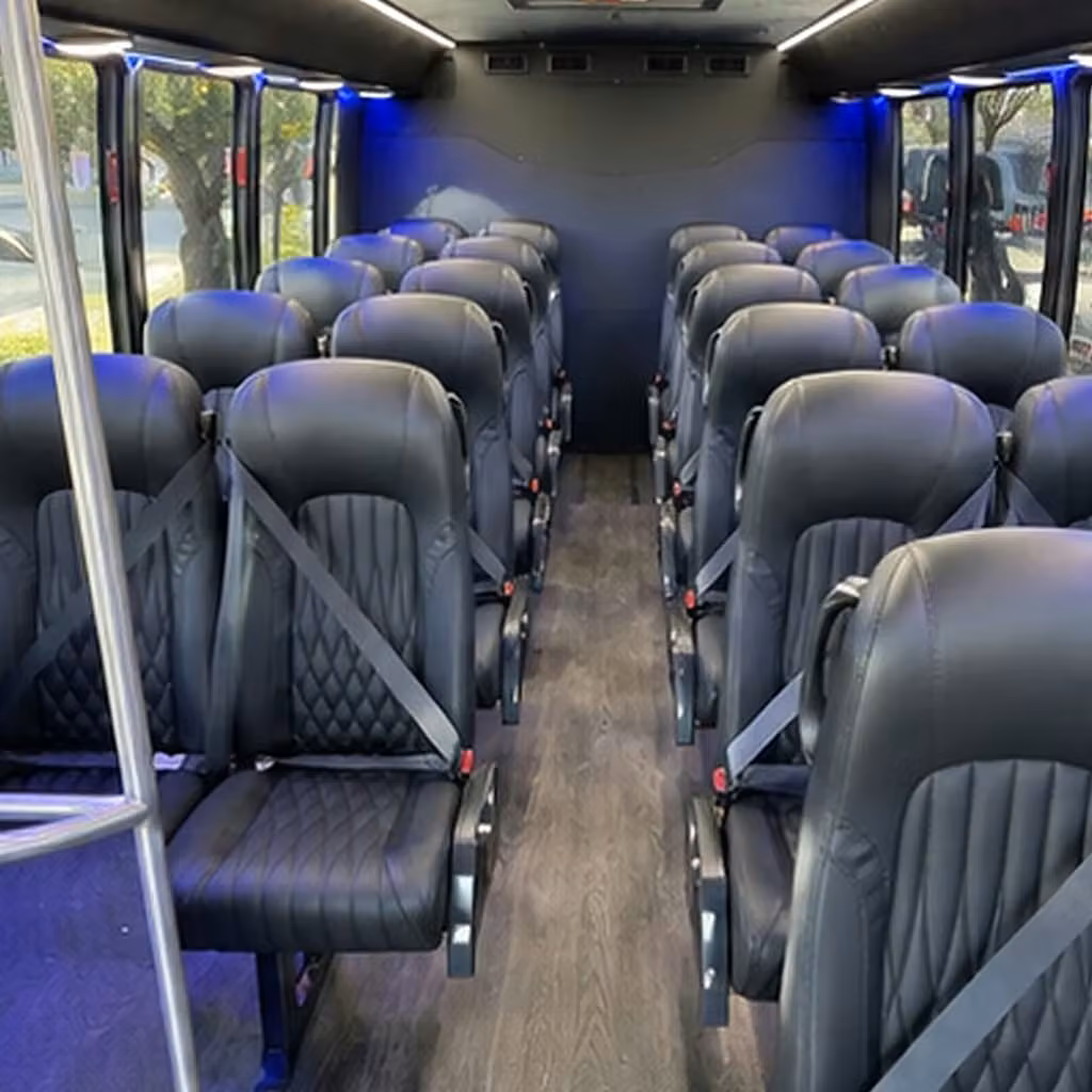 28 passenger minibus interior