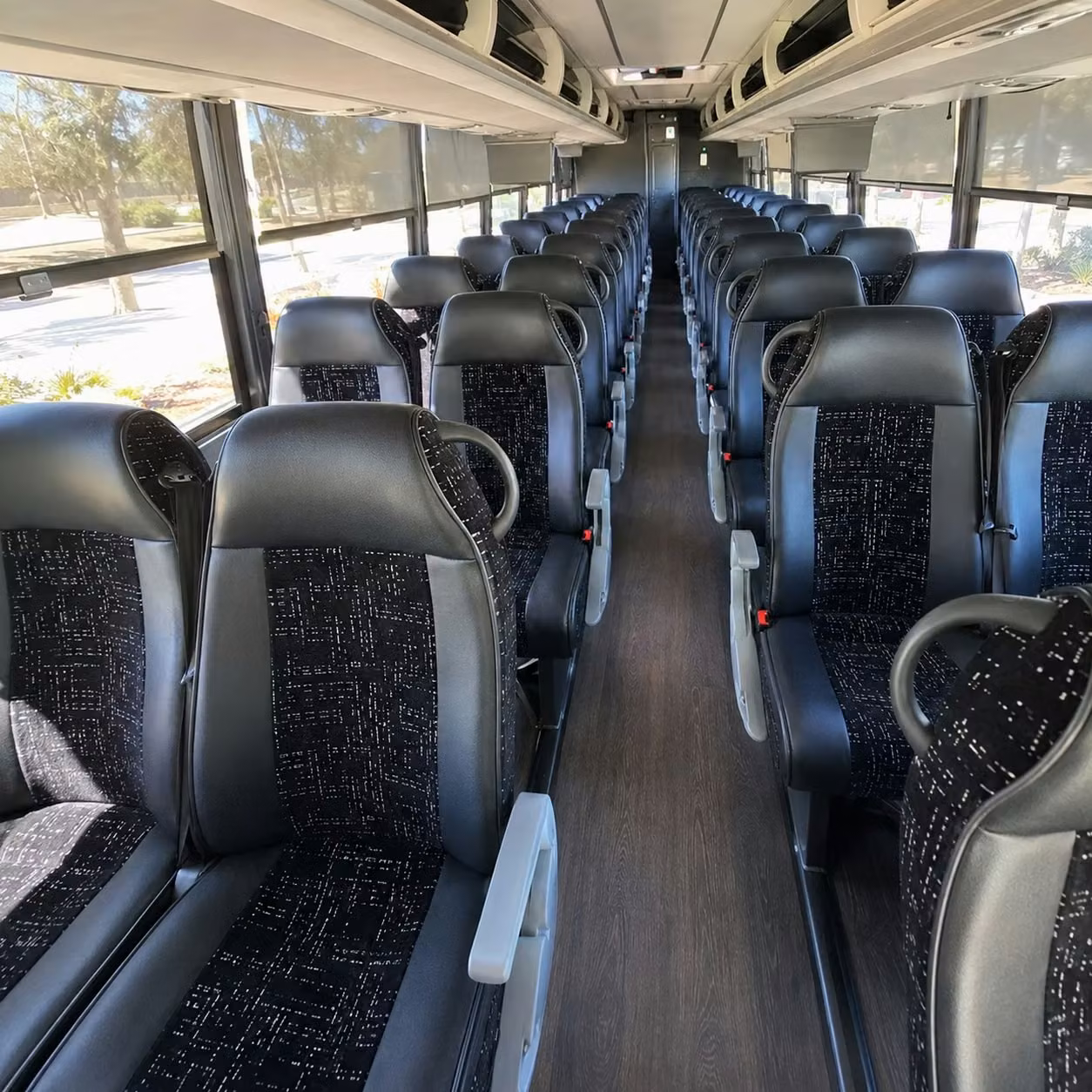 lakeland charter bus interior