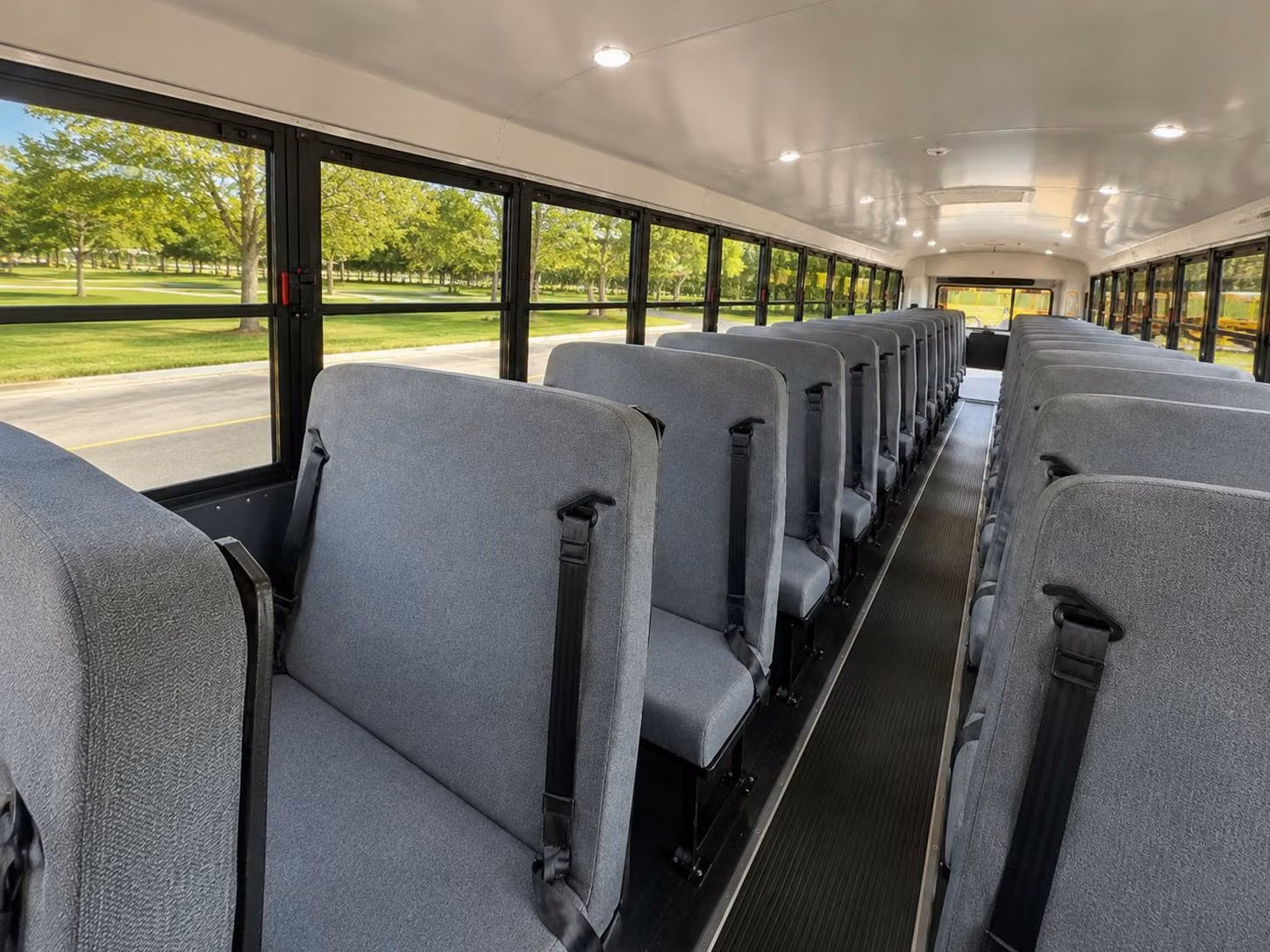 school bus inside